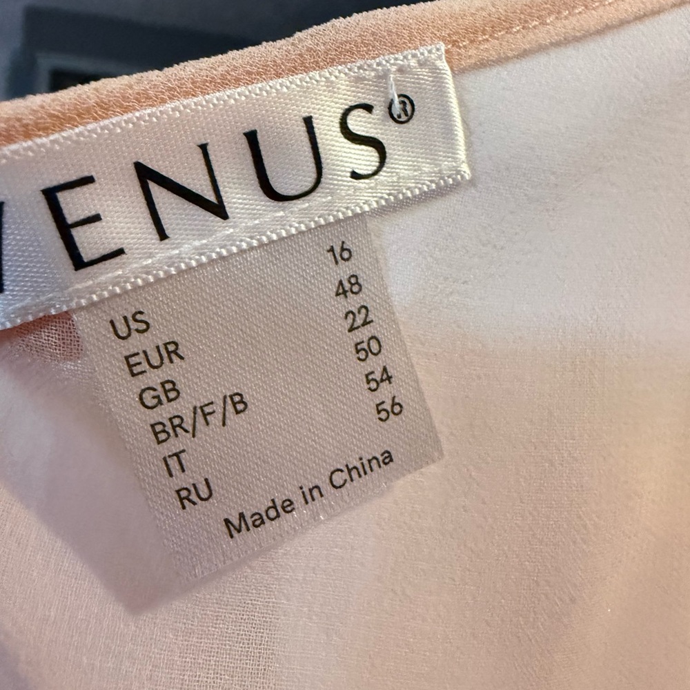 Venus Women's Pink Lace Trim Blouse, comes with camisole. Brand new - Picture 10 of 11